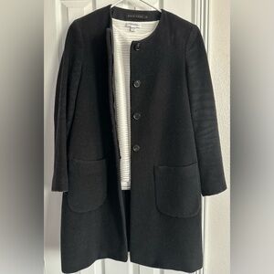 Naja Lauf black wool jacket. Size medium. Length 36”